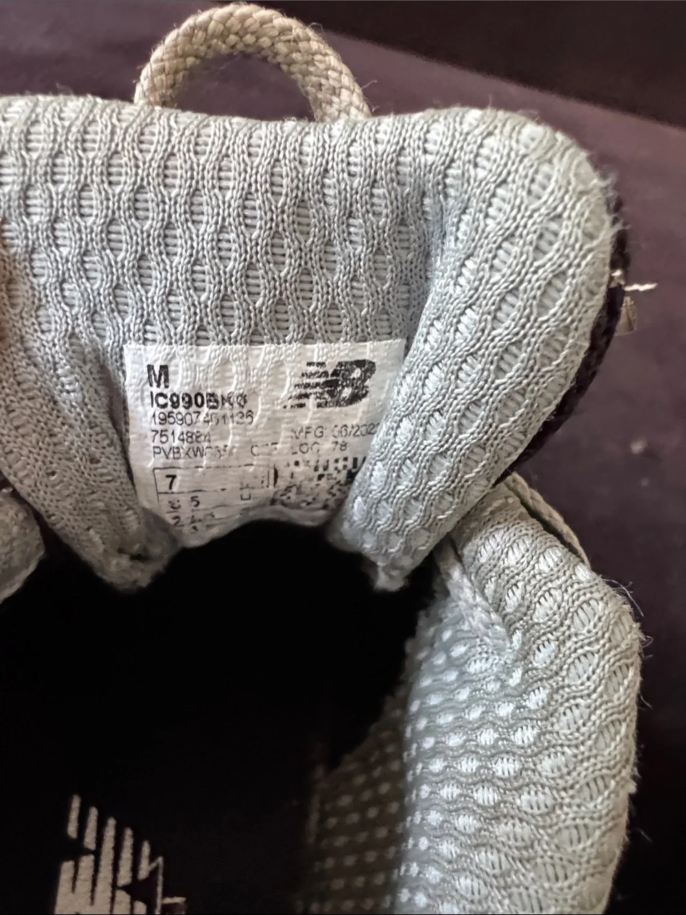 New Balance Gray and White Kids Walker Shoes 7